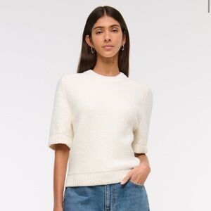 Abercrombie & Fitch A&F Madeline Textural Crew
Sweater Tee